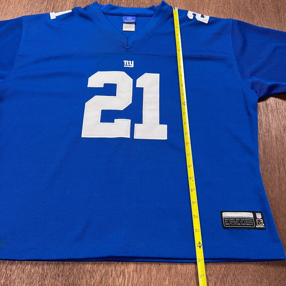 Reebok NFL New York Giants Tiki Barber 21 Jersey Blue XL R702W 06 - Picture 9 of 12